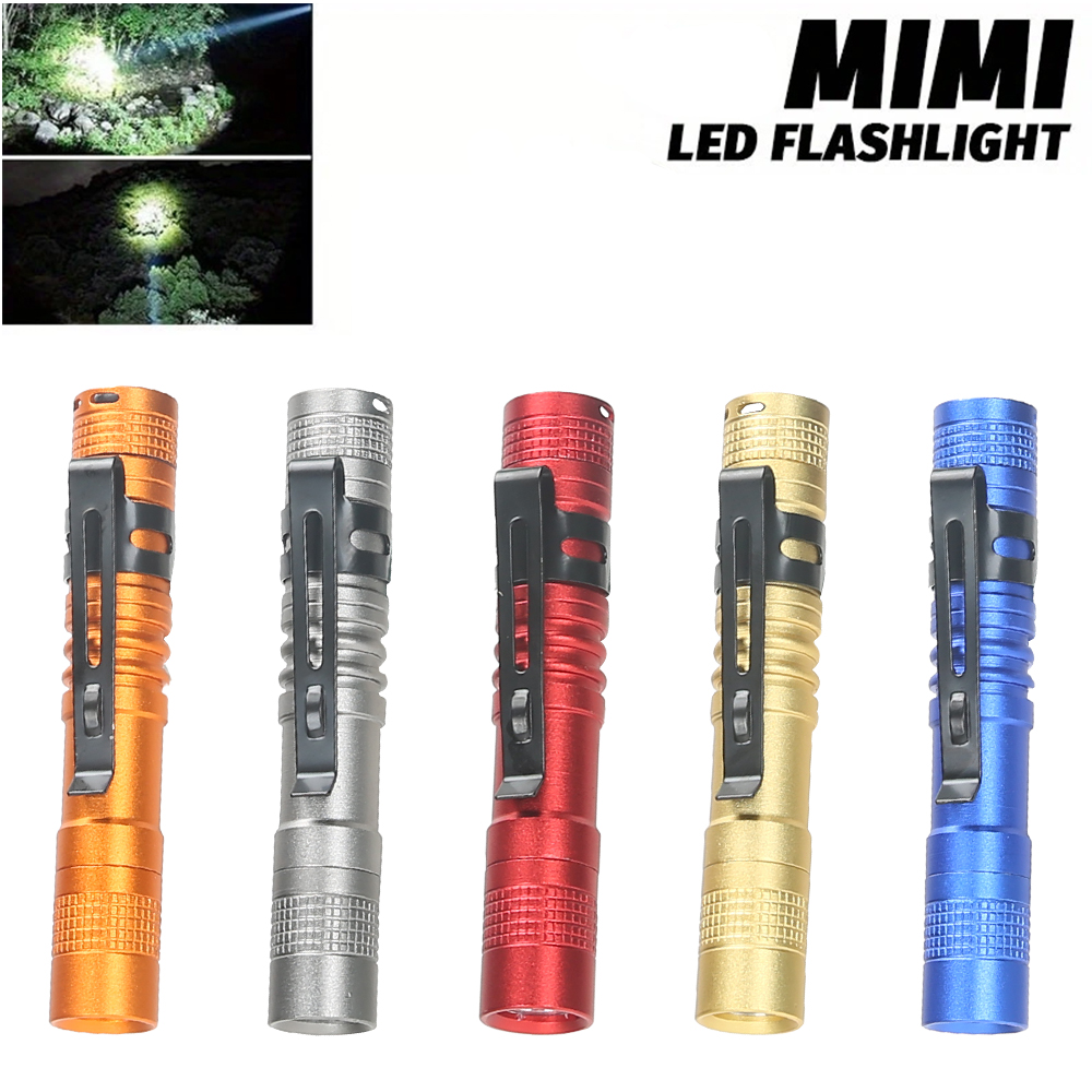Outdoor Power Lights - Mini stylo LED Portable avec pince,