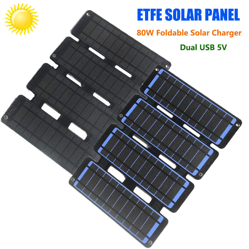 Outdoor Usb Power Bank - Panneau Solaire Pliable, Cellule Solaire, Banque