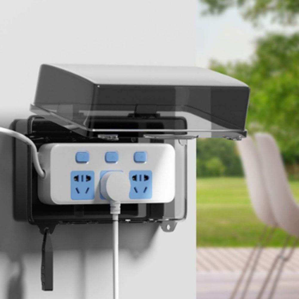 Outdoor Power Strip Weatherproof - Boîte de rangement extérieure en plastique