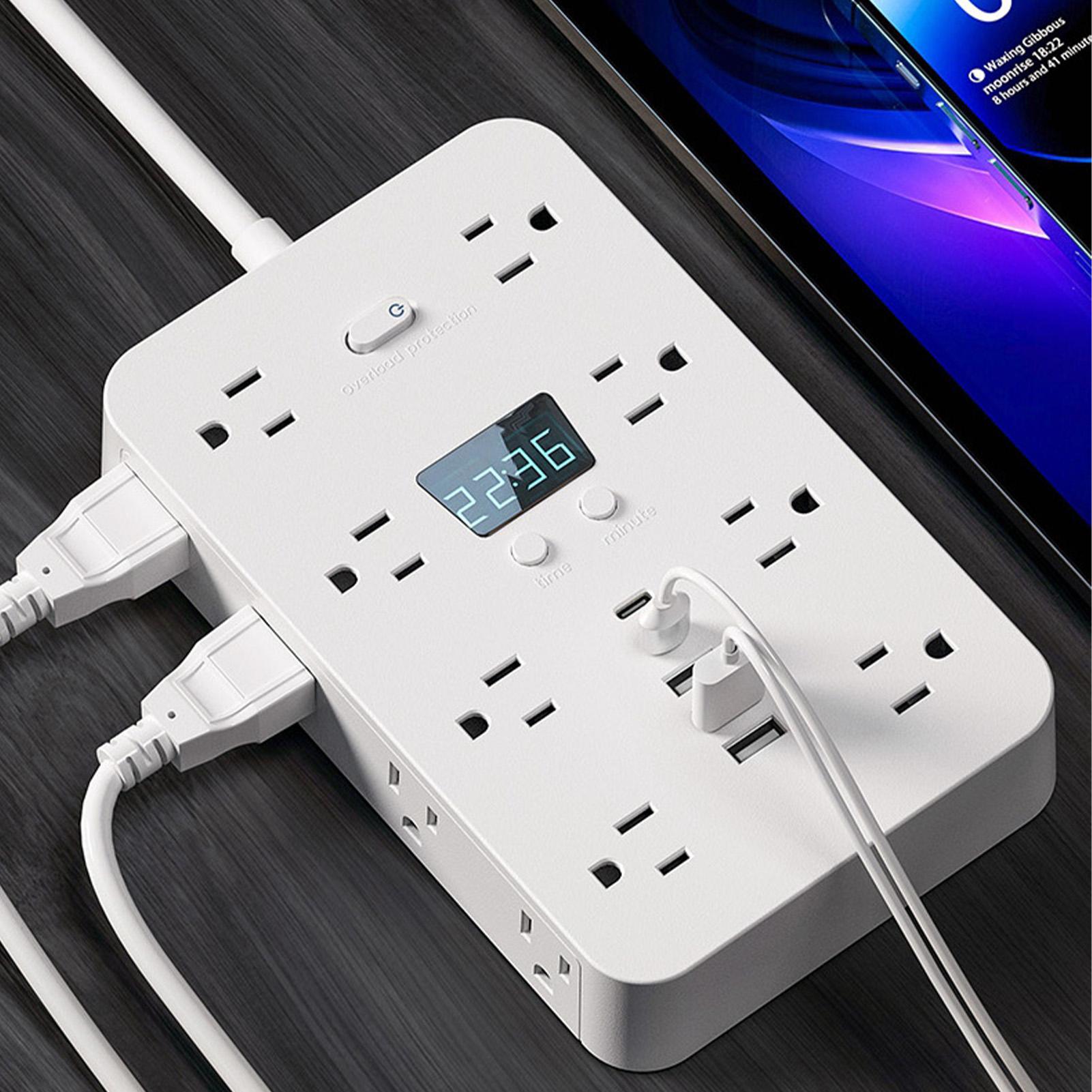 Outdoor Usb Power Strip - Bande d'énergie à prise plate, 11