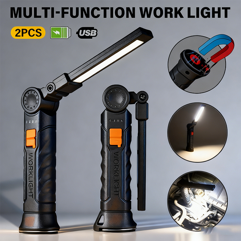 Outdoor Usb Power Bank - Lampe de poche LED COB Portable,