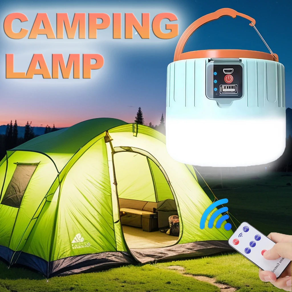 Outdoor Power Lights - Lanterne solaire de Camping LED Rechargeable,