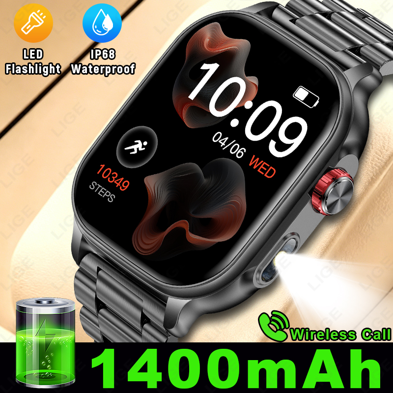 Outdoor Power Meter - LIGE Nouvelle Montre Connectée Homme avec