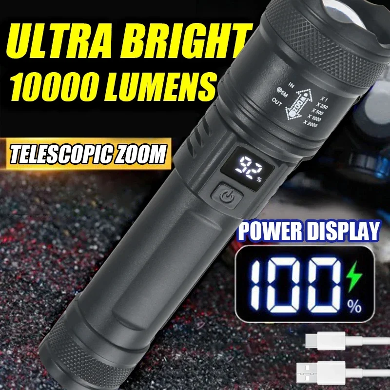 Outdoor Usb Power Bank - Lampe de poche LED avec affichage