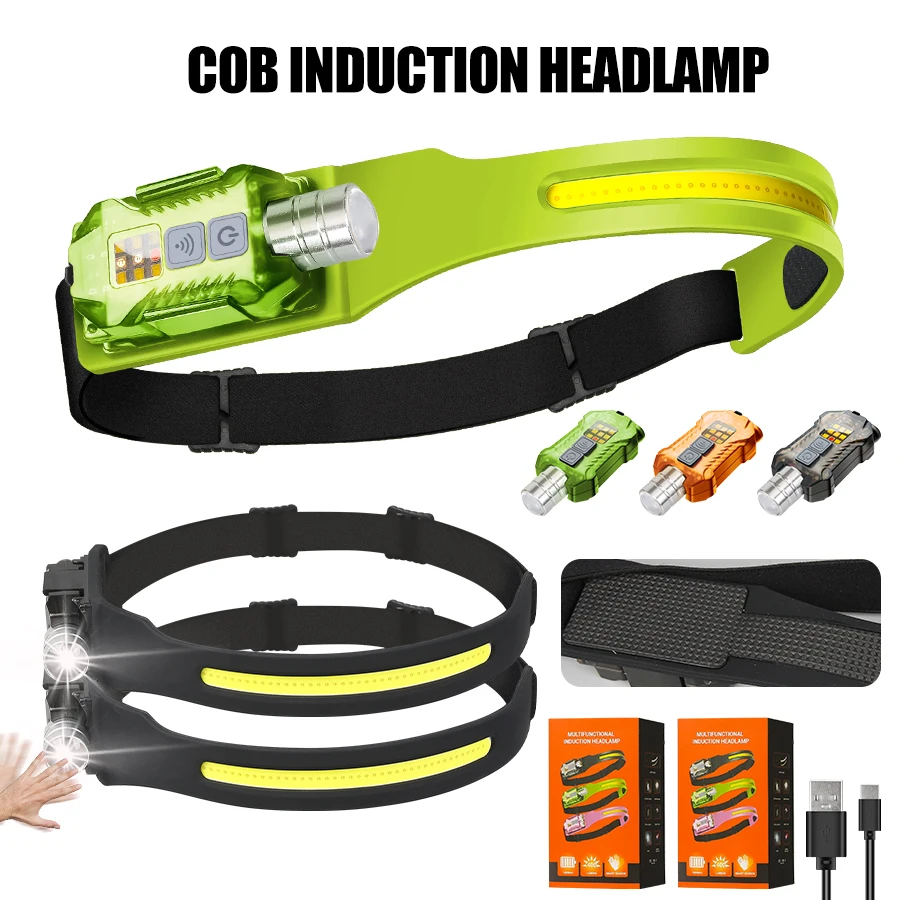 Outdoor Power Lights - Lampe frontale LED puissante, Portable, Rechargeable,