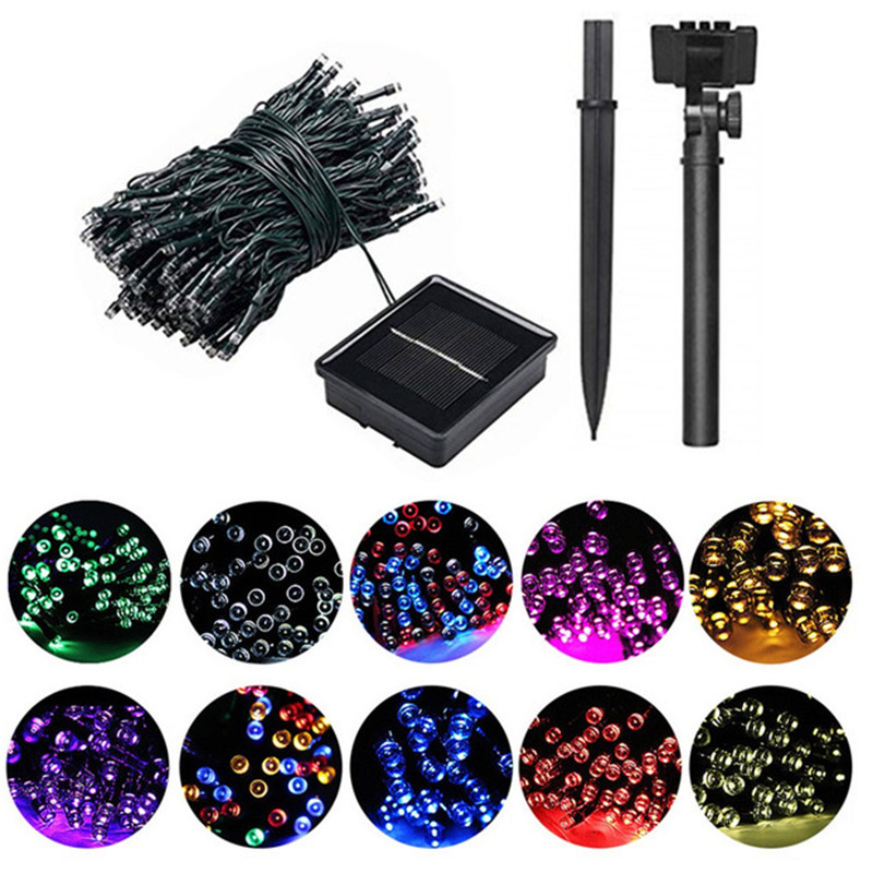 Outdoor Power Strip Weatherproof - Guirlande lumineuse solaire à LED 50/100/200,