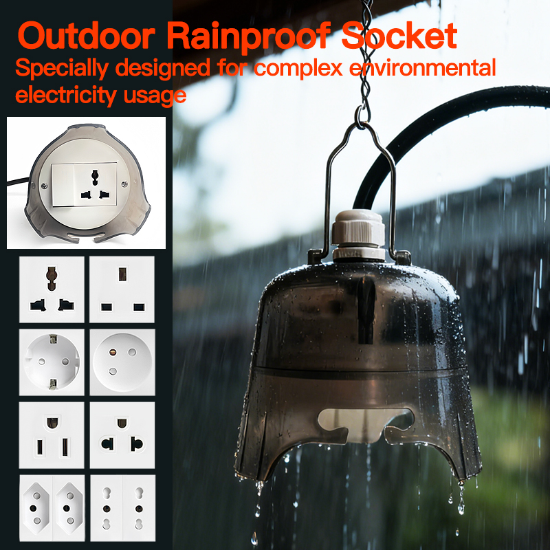 Outdoor Power Outlet Cover - Prise électrique étanche extérieure, prise de