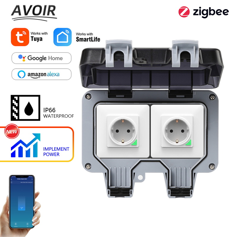 Outdoor Power Meter - Avoir Tuya Zigbee prises électriques IP66