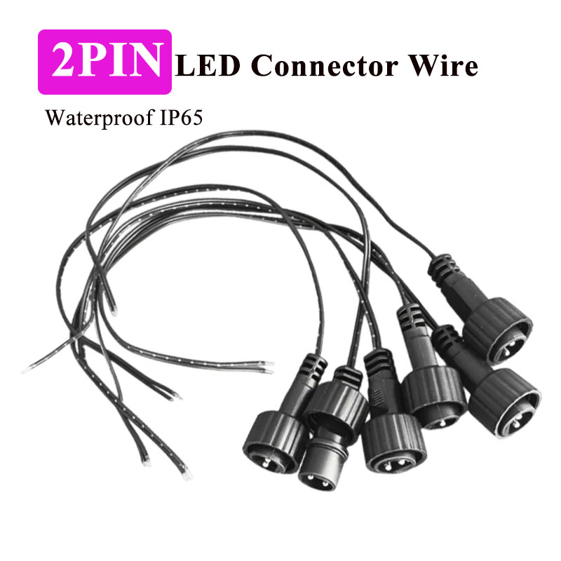Outdoor Power Extension Cord - Connecteur LED extérieur 2 broches avec