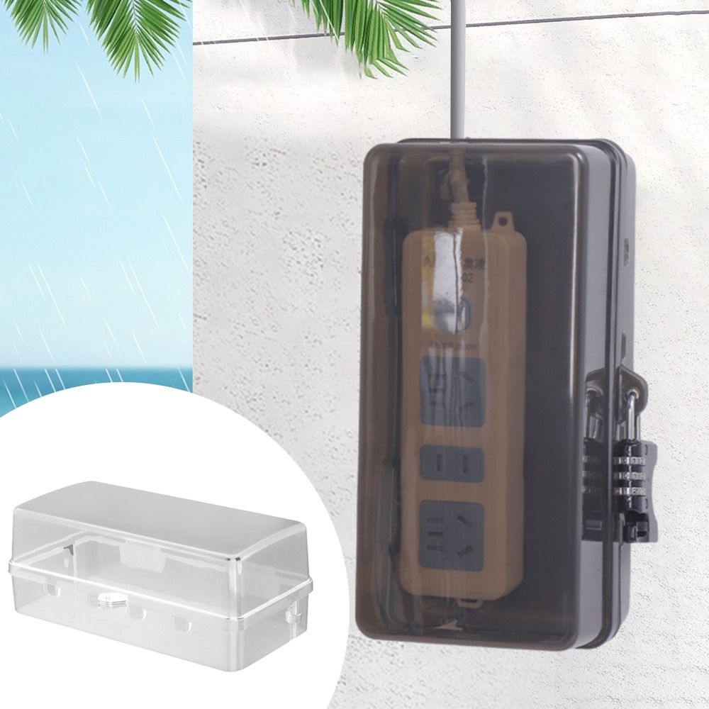 Outdoor Power Strip Weatherproof - Boîte de rangement portable en plastique