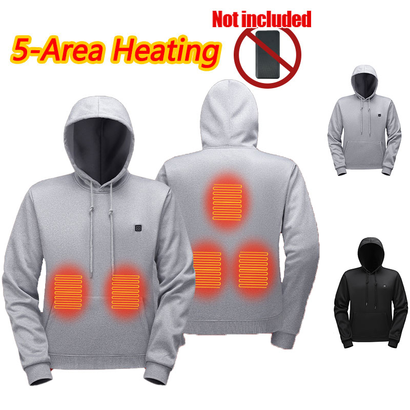 Outdoor Usb Power Bank - Sweat à capuche chauffant à 5