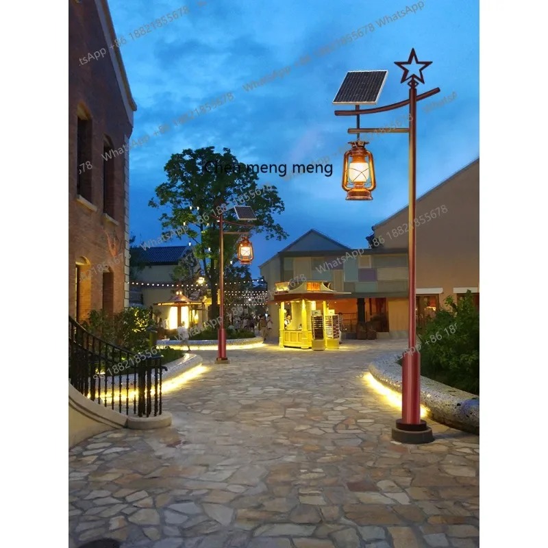 Outdoor Power Post - Lampadaire solaire extérieur 03 s51, style