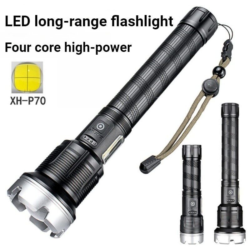 Outdoor Power Meter - Lampe torche LED haute puissance, télescopique,