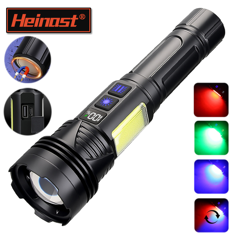 Outdoor Usb Power Bank - Lampe torche LED puissante à main,