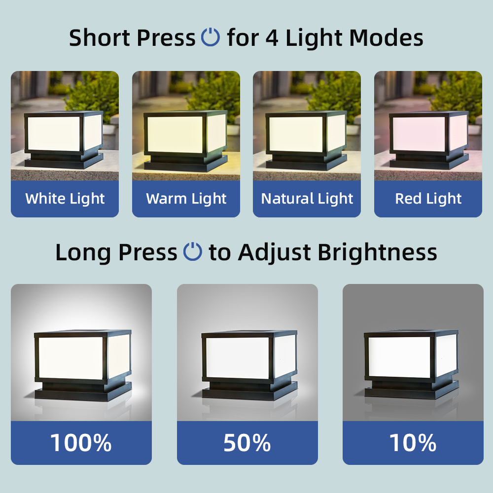 Lampes solaires LED d'extérieu - Outdoor Power Post avis et prix