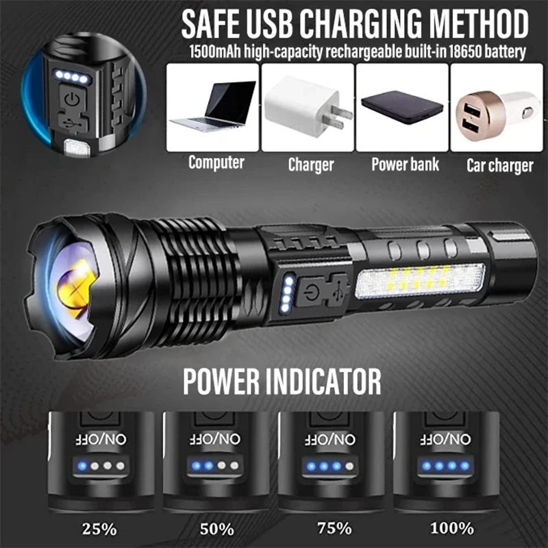 Lampe de poche LED puissante,  - Outdoor Power Lights avis et prix