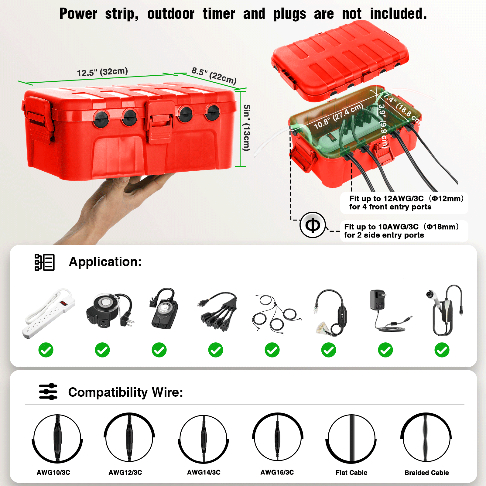 Boîtier d'extension de câblage - Outdoor Power Outlet Cover avis et prix