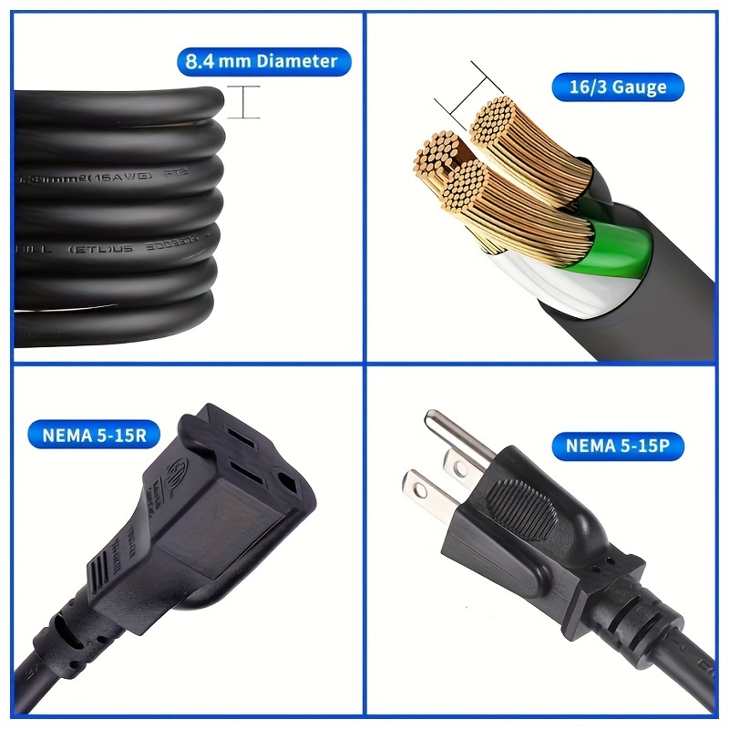 Rallonge extérieure Standard a - Outdoor Power Extension Cord avis et prix