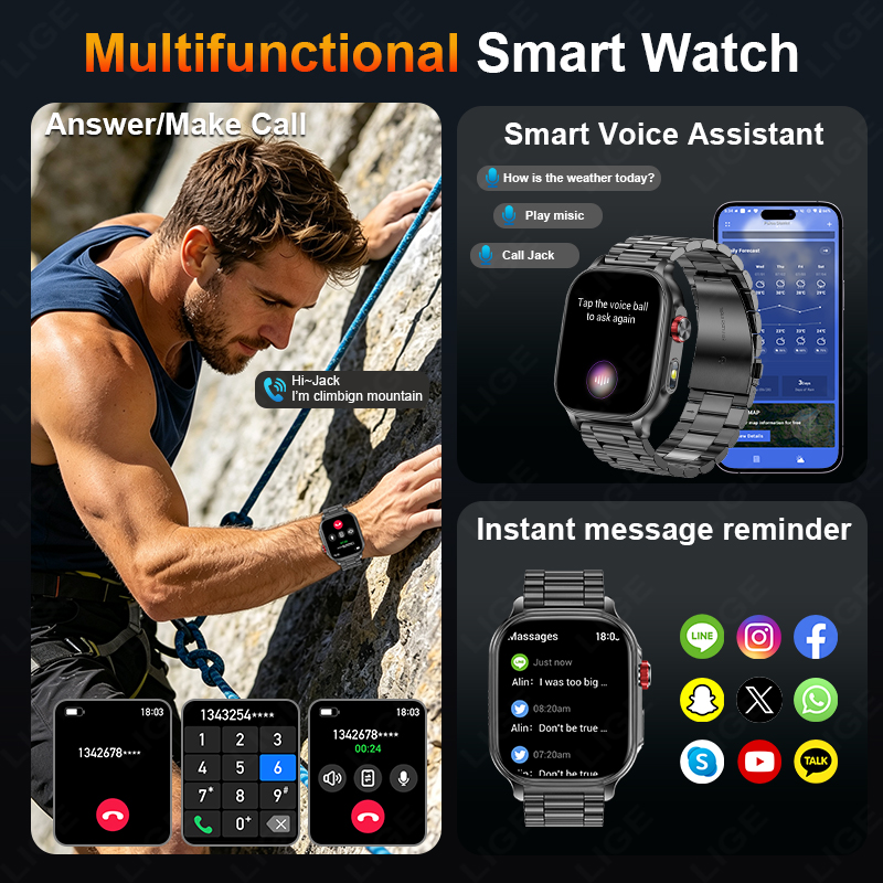 LIGE Nouvelle Montre Connectée - Outdoor Power Meter avis et prix