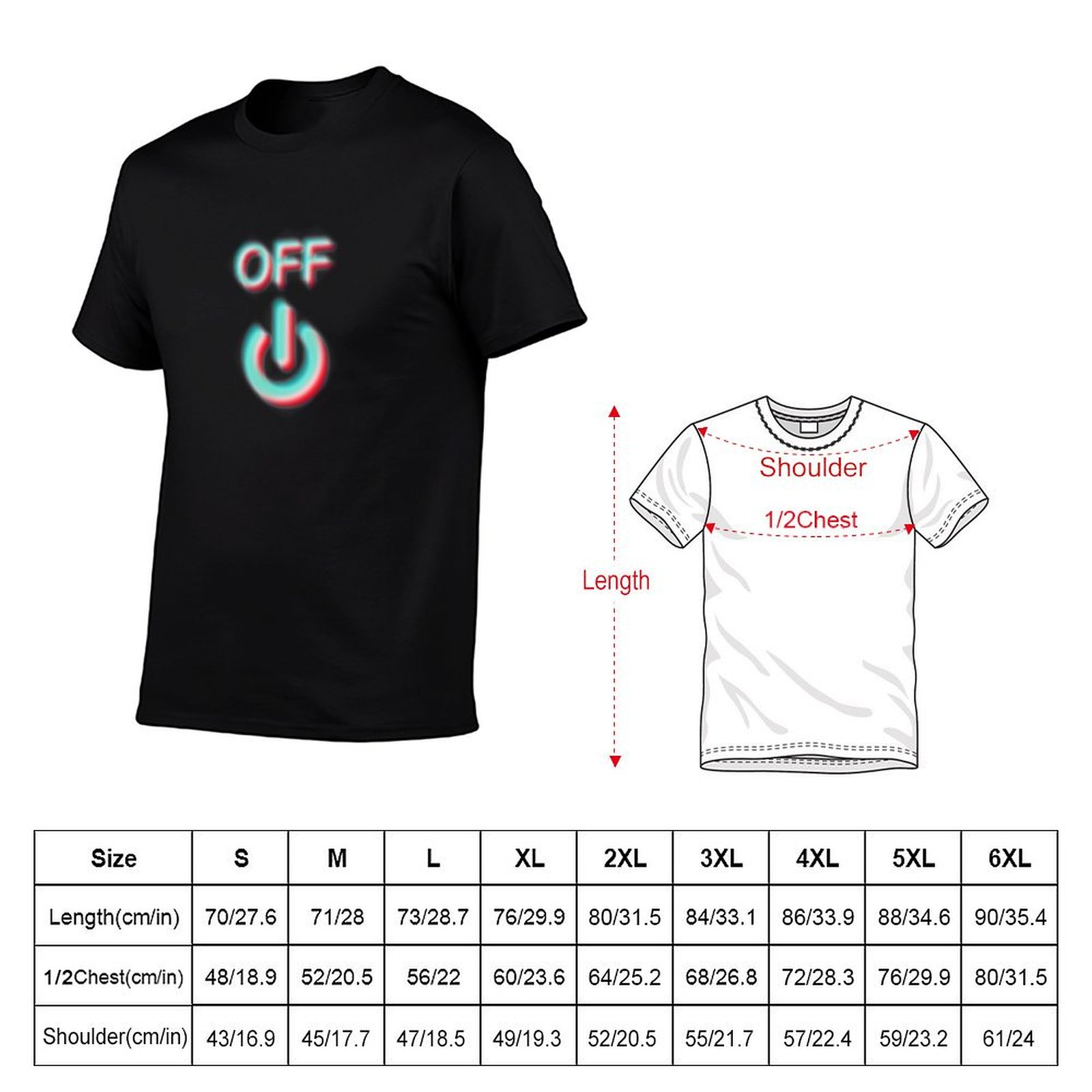 T-shirt Power off off glitch p - Outdoor Power Not Working avis et prix