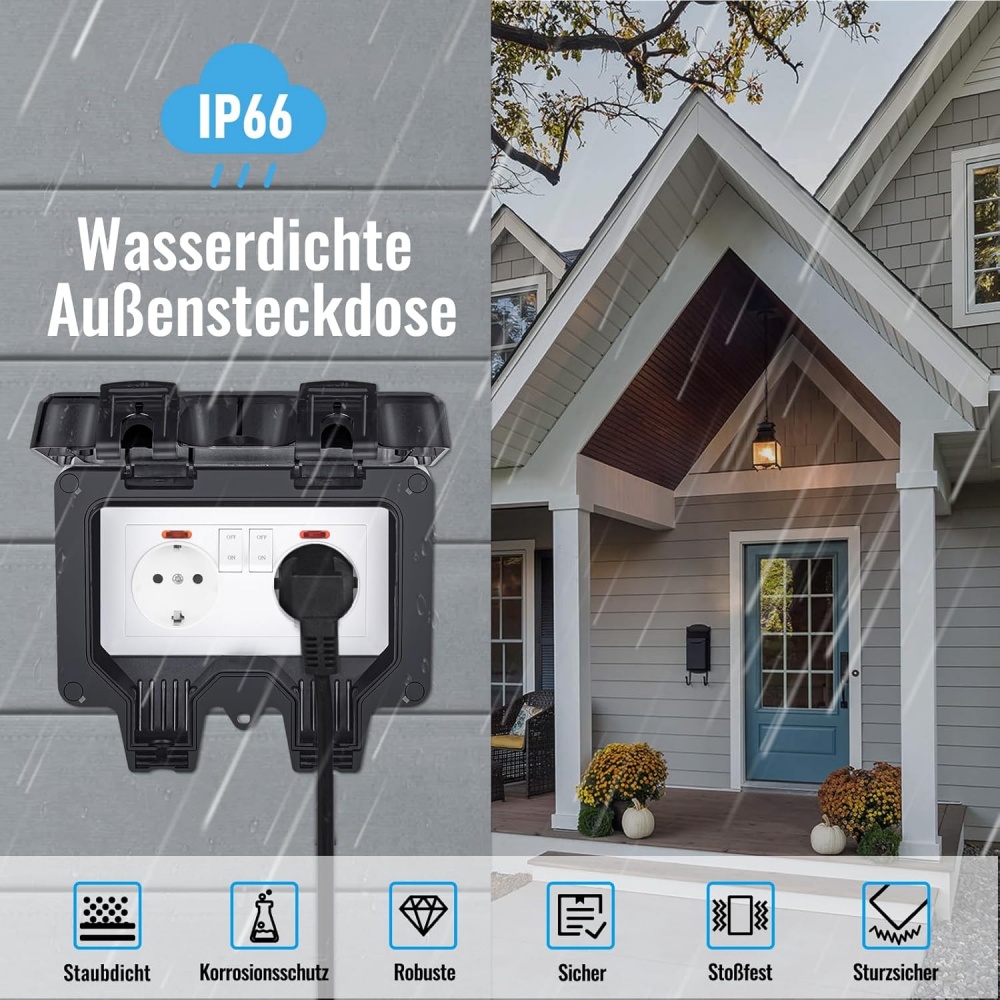 Prise murale extérieure étanch - Outdoor Power Outlet Cover avis et prix