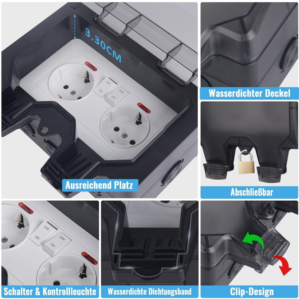 Prise murale extérieure étanch - Outdoor Power Outlet Cover avis et prix