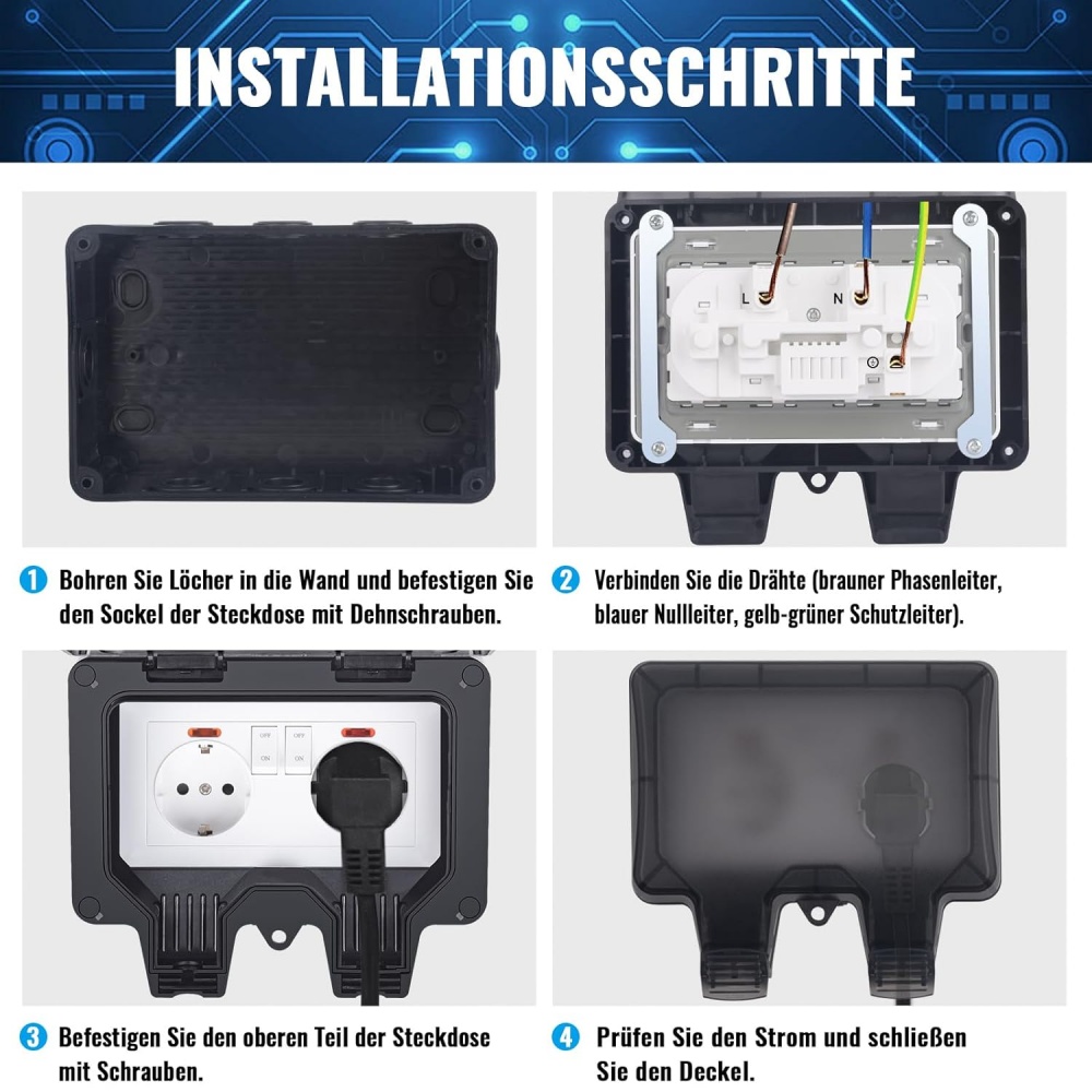 Prise murale extérieure étanch - Outdoor Power Outlet Cover avis et prix
