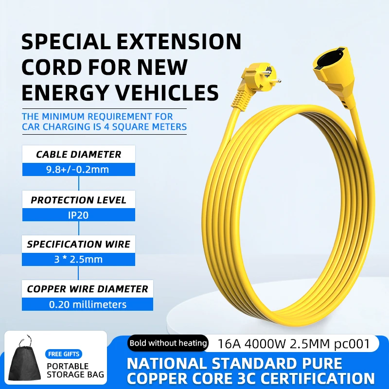 Rallonge électrique EU Schuko  - Outdoor Power Extension Cord avis et prix