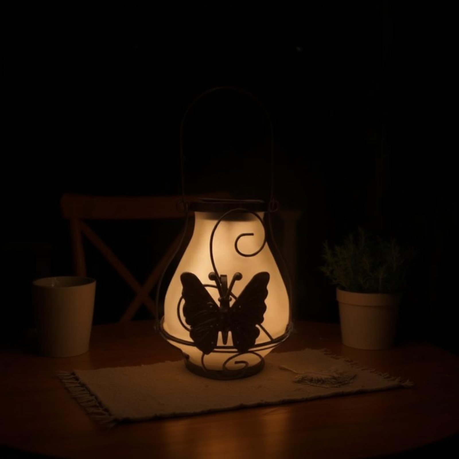 Lanterne solaire en forme de p - Outdoor Power Lights avis et prix