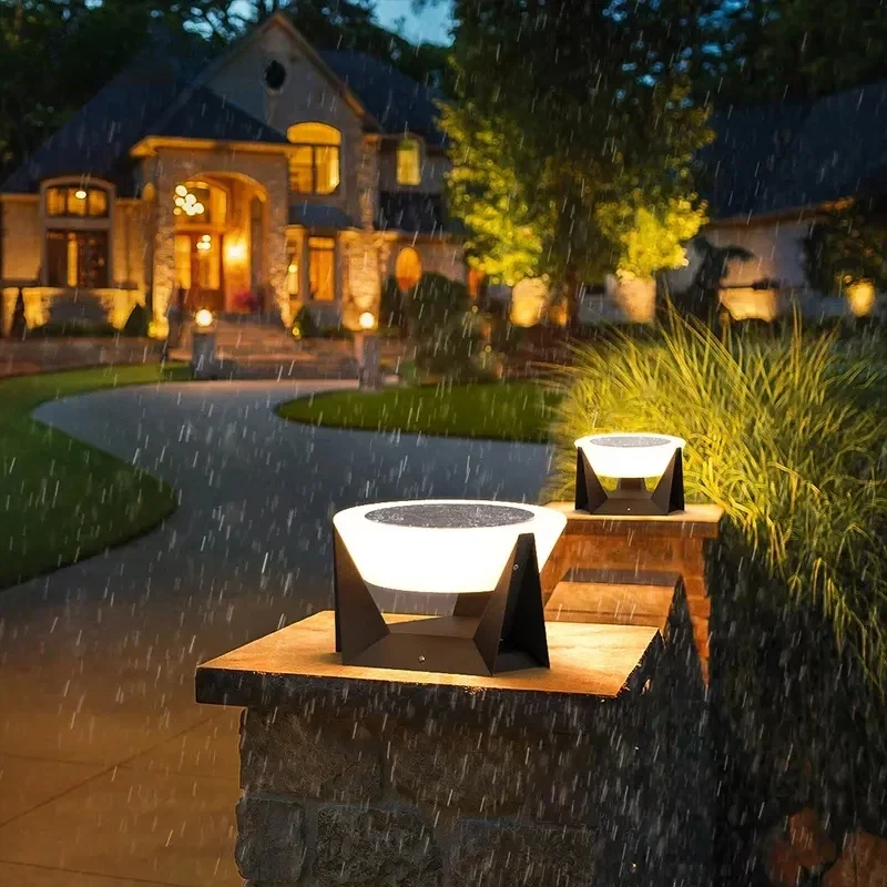 LED lumières solaires extérieu - Outdoor Power Post avis et prix
