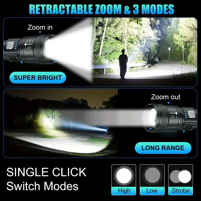 Lampe de poche tactique LED 20 - Outdoor Usb Power Bank avis et prix
