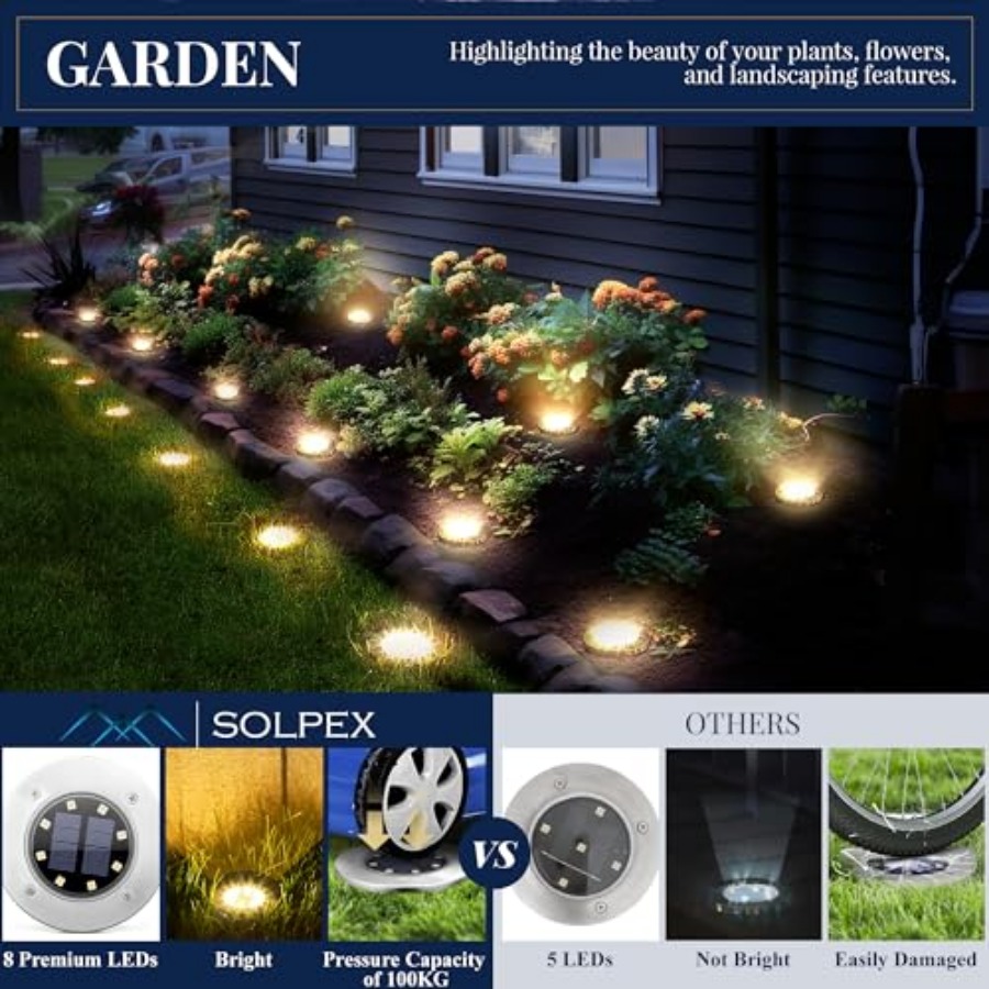 Lampes solaires au sol, lampes - Outdoor Power Lights avis et prix