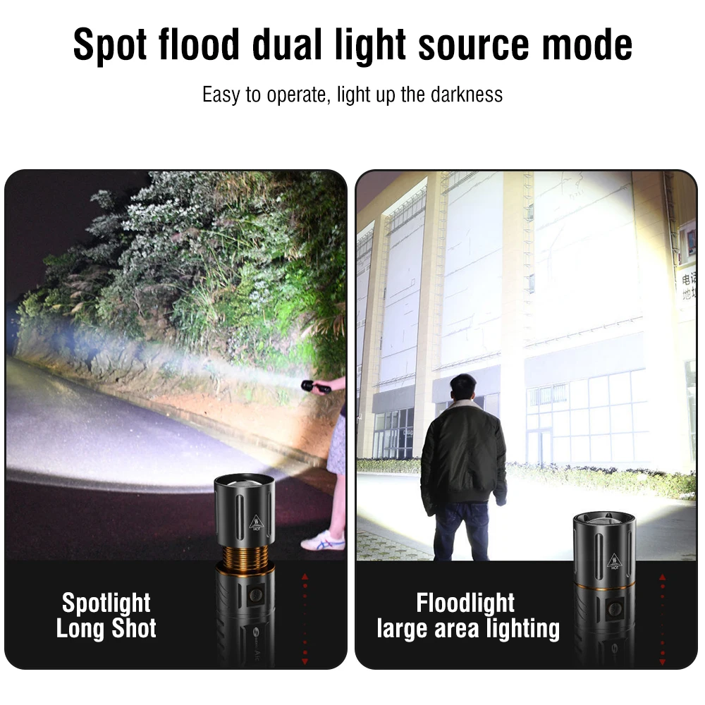 BORUiT Lampe torche LED ultra- - Outdoor Usb Power Bank avis et prix