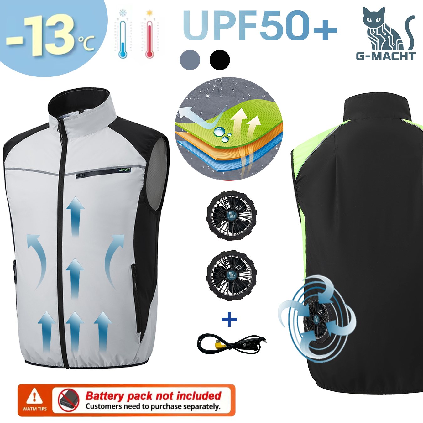 Gilet de refroidissement USB,  - Outdoor Power Not Working avis et prix